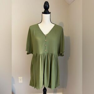 NWT Roxy Green Romper